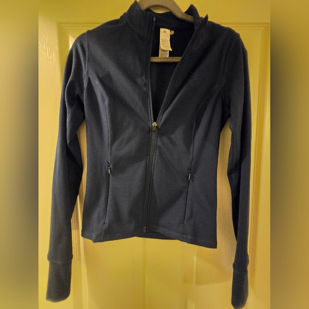 Navy Blue Zip-Up Jacket